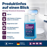 awn Fäkalientank Konzentrat, für Camping-WC & Bootstoilette, 500 ml