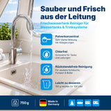 awn Frischwassertank Reiniger, chlorfreie Reinigung für Tanks und Leitungen mit aktivem Sauerstoff, 750 g