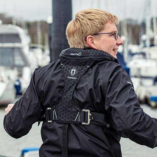 Crewsaver Rettungsweste 180N PRO Automatic Auftrieb 187N, Schwimmhilfe, integrierter Lifebelt und Fusion 3D-Technologie für höchsten Komfort und Sicherheit