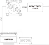 SEAFLO ® Batterie Hauptschalter 1250 A Aufbau Batterie-Hauptschalter