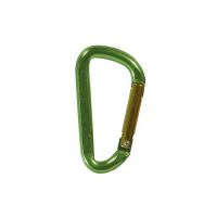Karabinerhaken Flat 6mm Aluminium Grün