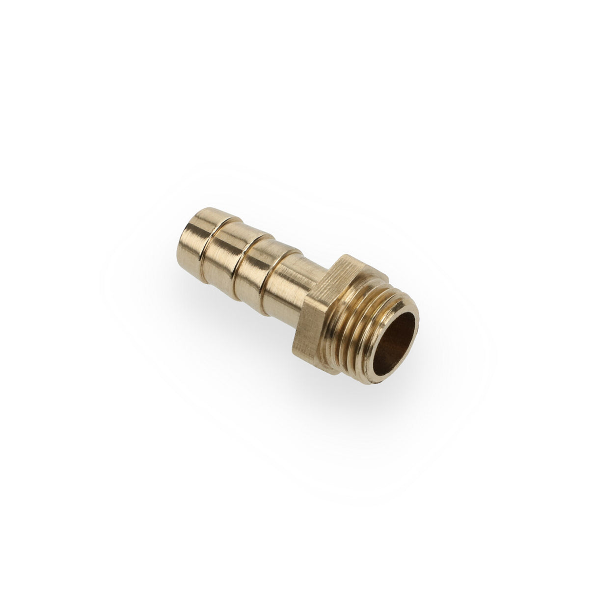 Brass hose connection nipple 1/4" for 10 mm hose, hose connector, robust and durable