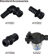SEAFLO® Druckwasserpumpe 17 l/min 12/24 V, 4-Kammer-Membranpumpe, hohe Effizienz und Langlebigkeit - (Optional mit 12/24 V)