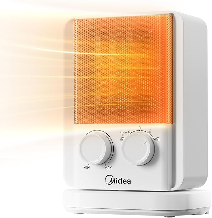 Midea NTY 20-22 E (WH) Keramik Heizlüfter 2000 Watt mit Eco-Modus