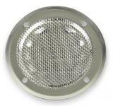 Ventilation grille stainless steel, highly polished with fly screen Ø 63 mm, air inlet, rust-proof
