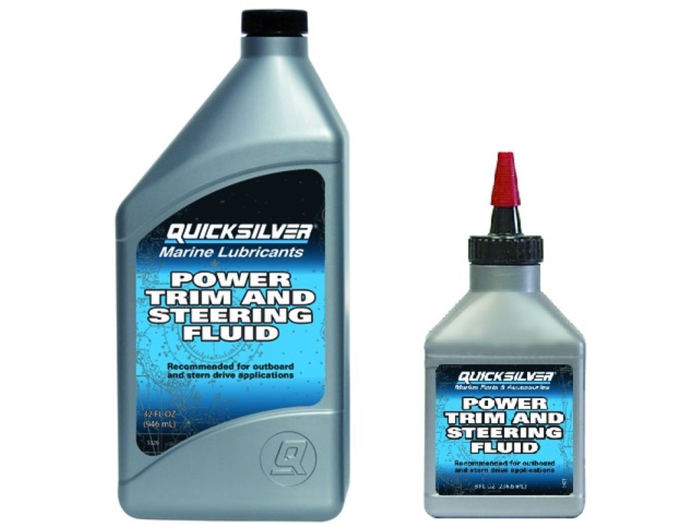 Quicksilver Hydrauliköl für Trimm- und Lenksysteme - 240 ml - Hochleistungs-Fluid für präzise Steuerung - 240 - 946 ml