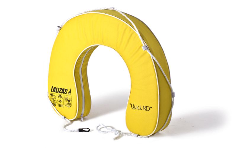 Hufeisen Rettungsring "Quick RD" 145 N - Auftriebskraft, schwimmender Rettungsring, wählbare Farben - Orange, Weiß, Gelb (Optional mit Leine)