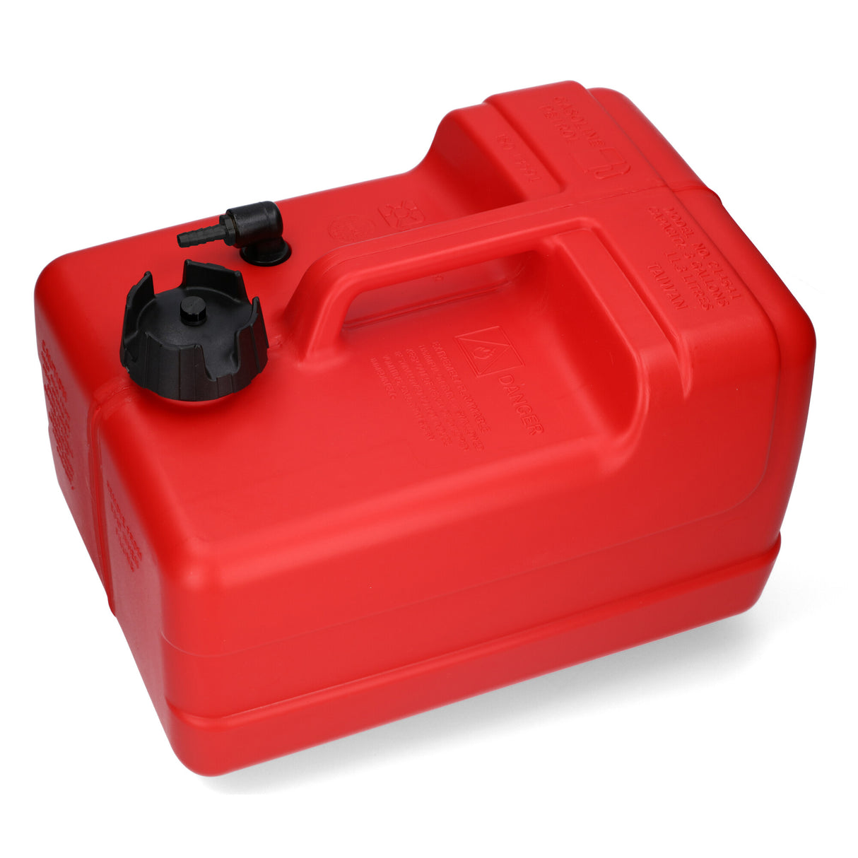 Kraftstofftank HDPE, 8mm Anschluss, ISO-zertifiziert mit Sicherheitsverschluss und Entlüftungsschraube - (Optional mit Füllstandsanzeige)