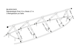 NOA Winterlageplanen-Überhanggestell, Schutzgestell, optimaler Schutz für Boote, vers. Längen wählbar