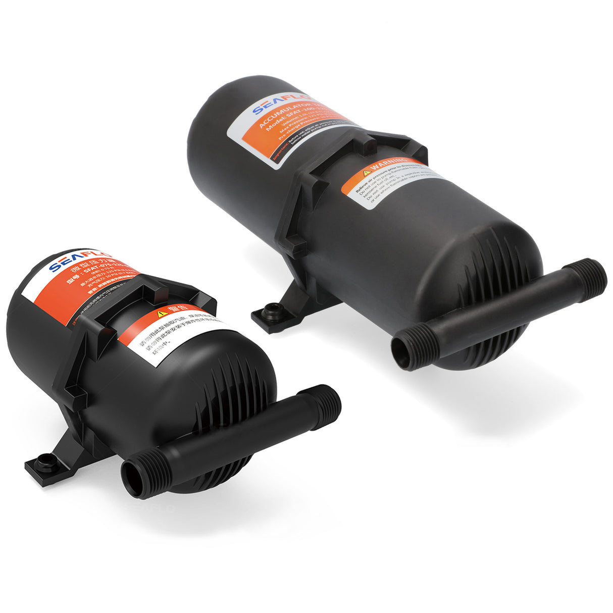 SEAFLO Druckausgleichsbehälter für Druckwasserpumpen, Reservoir zur Druck- und Durchflussausgleichung, reduziert Pumpengeräusche - 0,75 - 1 Liter