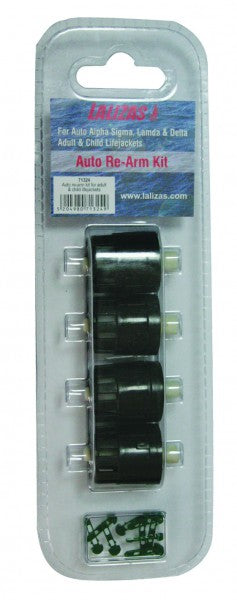 Lalizas Auslösepatronen Automatik Rettungsweste Sigma, Ersatzcartridges Set 4 Stück, Passend für verschiedene Modelle