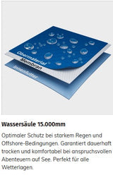 Damen Bergen II Offshore Segeljacke +Größen extraweit  silber/navy