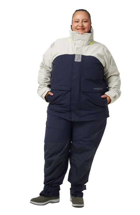 Damen Bergen II Offshore Segeljacke +Größen extraweit  silber/navy