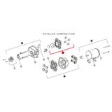 Seaflo Ventilbaugruppe Druckwasserpumpe Serie 41, Ventilplatte Kunststoff mit O-Ring Rückschlagventile Gummi