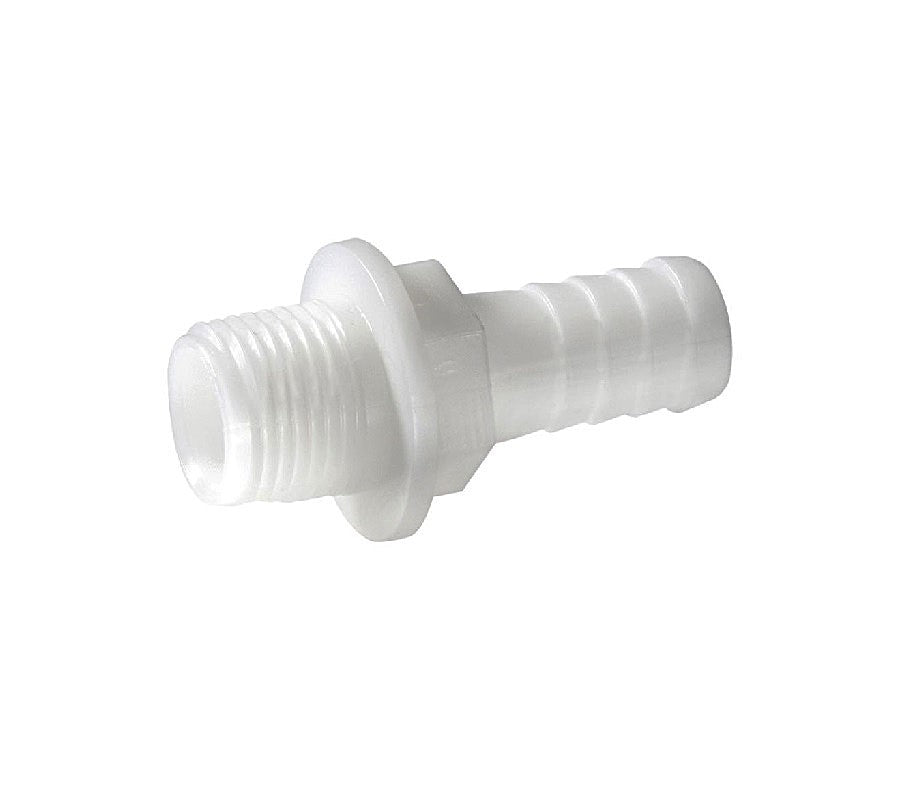 Tankanschluss Nylon weiß, Schlauchverbindung 13mm, robust und langlebig