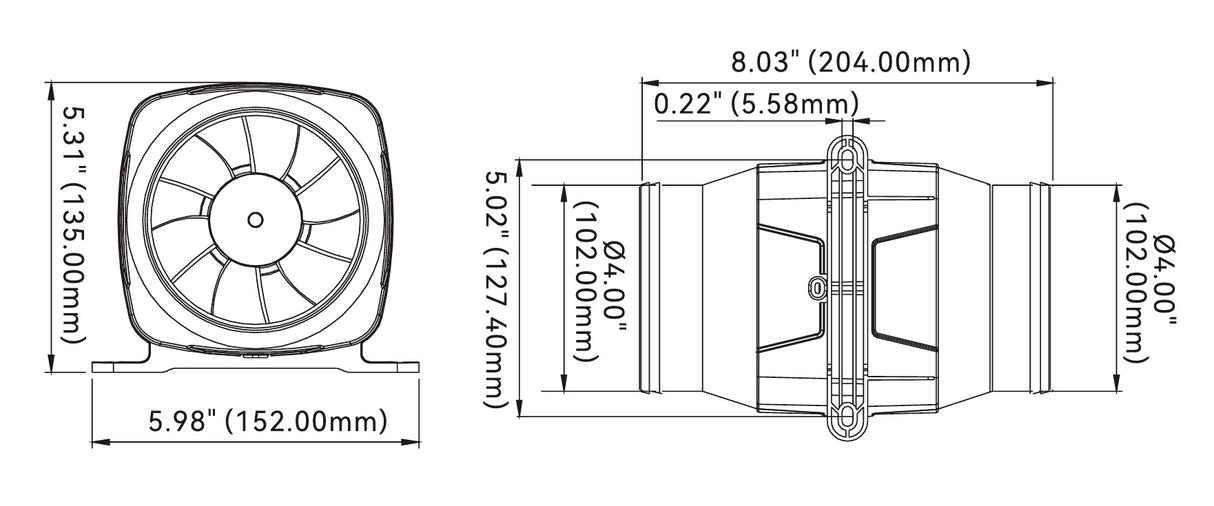 SEAFLO ® Blower Motorraumlüfter - 3"/4" - 12/24V - Ausführung wählbar