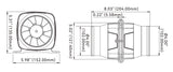 SEAFLO ® Blower Motorraumlüfter - 3"/4" - 12/24V - Ausführung wählbar