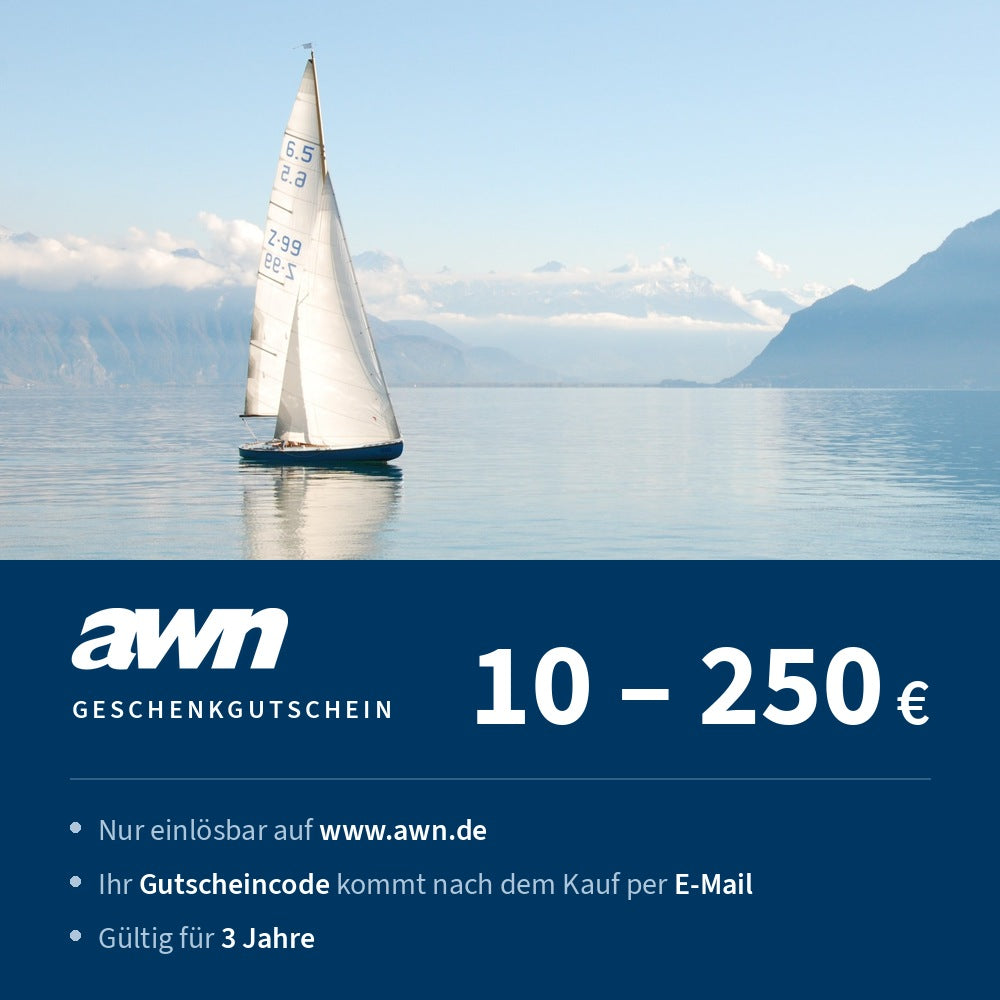awn Geschenkgutschein für Wassersportler - 10 bis 250 €