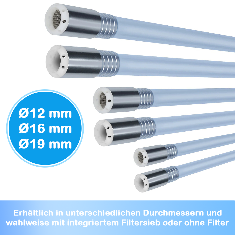 Pumpschlauch 12/16/19 mm mit oder ohne Filter, Flüssigkeitstransport, vielseitig einsetzbar - 12 - 19 mm (Optional mit Filter) |  | 8992-6286-0
