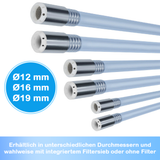 Pumpschlauch 12/16/19 mm mit oder ohne Filter, Flüssigkeitstransport, vielseitig einsetzbar - 12 - 19 mm (Optional mit Filter) |  | 8992-6286-0