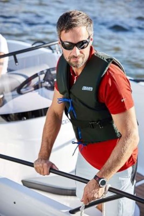 awn Regatta Vest 50N Black Edition – Life jacket for SUP, kayak, sailing, canoe, kite – Ergonomic design for optimal freedom of movement - 30 – 90+ kg