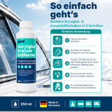 awn Acrylglas Kratzer Entferner, entfernt Kratzer und Verfärbungen, für Acrylglas und Polycarbonat, 250 ml