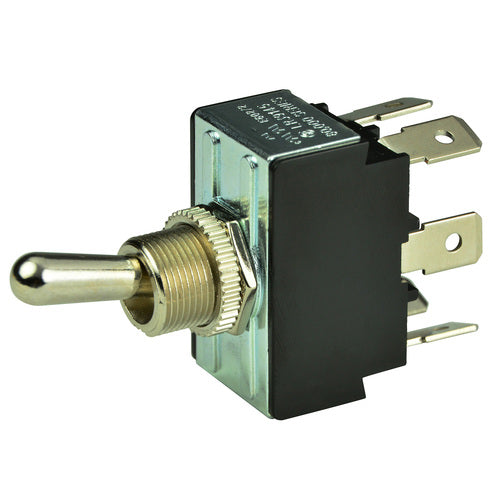 BEP Kippschalter zweipolig 12V On-Off-On, Schalthebel, Modell XYZ123, schwarz