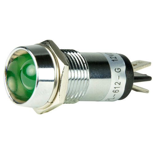 BEP Pilotanzeigeleuchten LED 12V Grün, Indikatorleuchten, Modell XYZ123