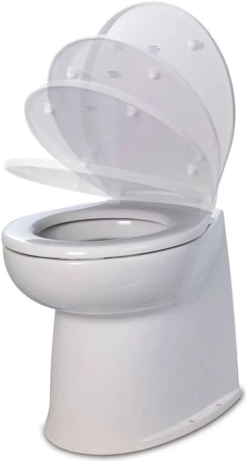 Jabsco Deluxe Flush Bordtoilette 12V 17", Soft-Close WC