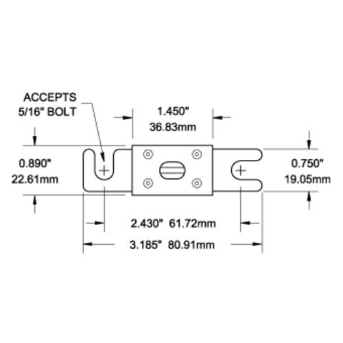 Blue Sea ANL-Sicherung – 500 Ampere