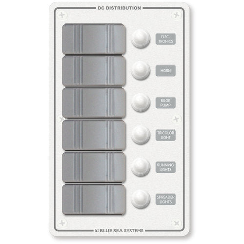 Blue Sea Panel Wasserbeständiges IP66 Flybridge-Cockpit, Bootsschalter spritzwassergeschützt, sicherheitszertifiziert