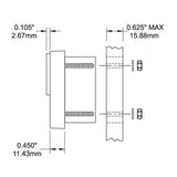 Blue Sea DC-Analog-Voltmeter – 8 bis 16 V DC