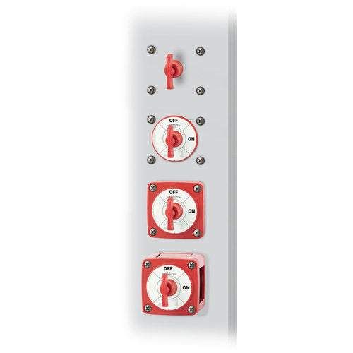 Blue Sea Mini-Batterieschalter EIN-AUS Rot