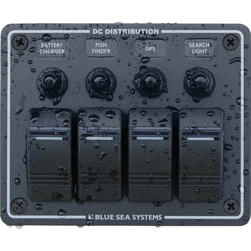 Blue Sea Leistungsschalterfeld wasserbeständig, Schalttafel, IP66-Schutz zündgesichert