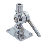 Bukh Antennenkipphalter Edelstahl A4 Grundplatte, Antennenträger, Inkl. EPDM-Dichtung und Befestigungsmaterial