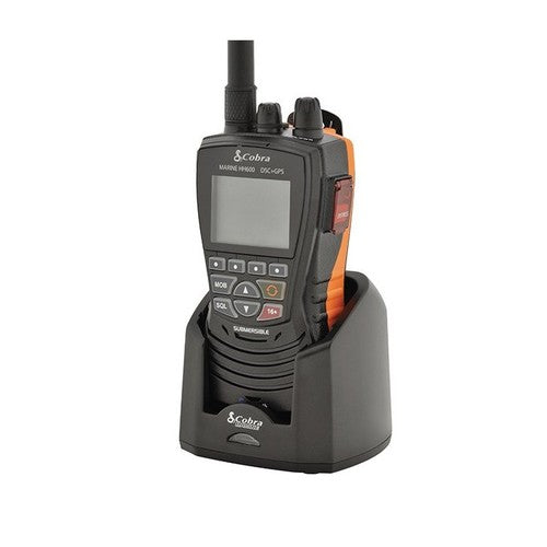 Cobra Handfunkgerät GPS & DSC Funkgerät, schwimmfähig & Bluetooth-fähig, Notfallstroboskop