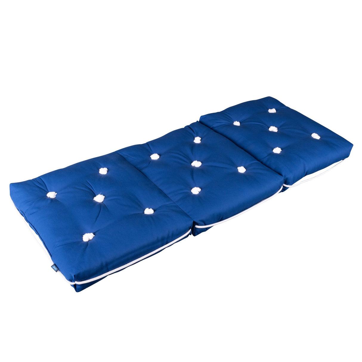 awn Kapok-Dreifachkissen Blau, Outdoor Sitzkissen, 100% natürliche Kapokfaser und Baumwolle, feuchtigkeitsresistent