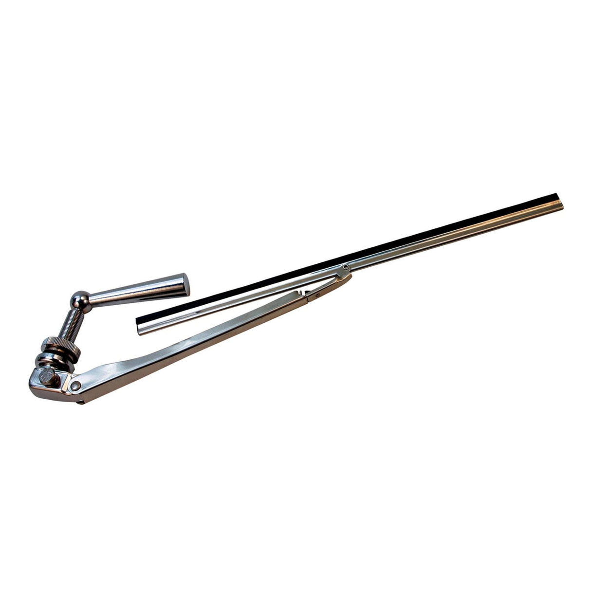 Hand windscreen wiper made of chrome-plated brass and stainless steel, window wiper, adjustable arm 190-280 mm