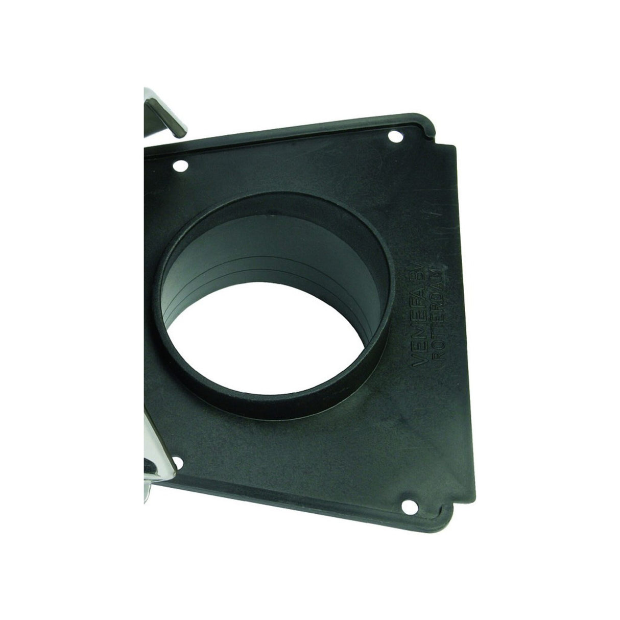 Hose connector plastic splash protection edge, connector, for hose Ø 75 mm black