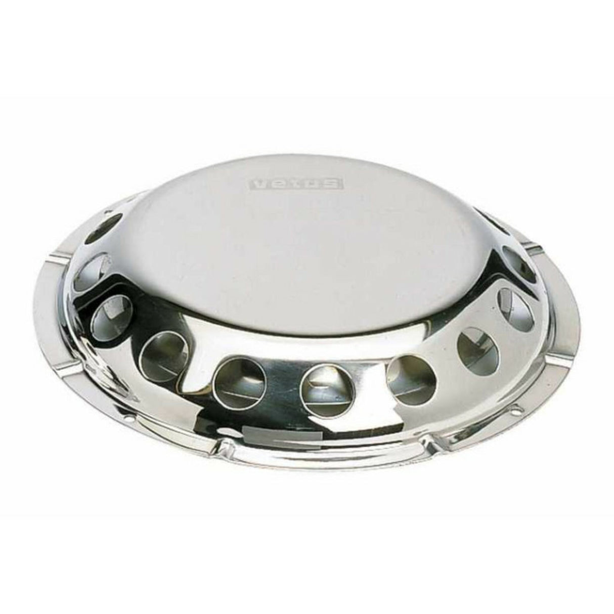 VETUS ceiling fan rain and splash-proof, room fan, high-gloss stainless steel with mosquito net