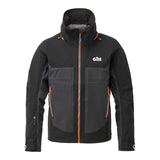 Gill Coastal-Jacke RACE FUSION für Damen und Herren, wasserdichte Segeljacke, Atmungsaktivität, winddicht, 360° Sichtbarkeit - S – XXL Farbe schwarz, orange