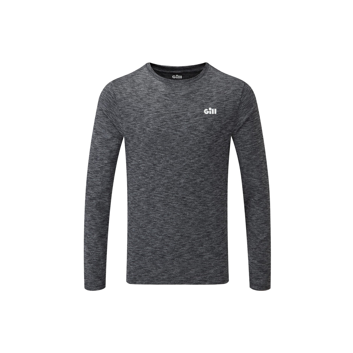 GILL Herren-Funktionsshirt Langarm, elastisch, schnell trocknend, aus recyceltem Material - L – XXL, charcoal, blau