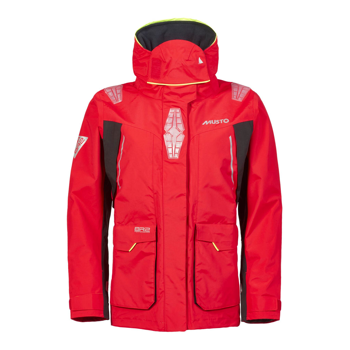 MUSTO Offshorejacke BR2 Damen, wasserdicht, winddicht, atmungsaktiv, für anspruchsvolle Wetterbedingungen - 36 - 44 (navy, rot)