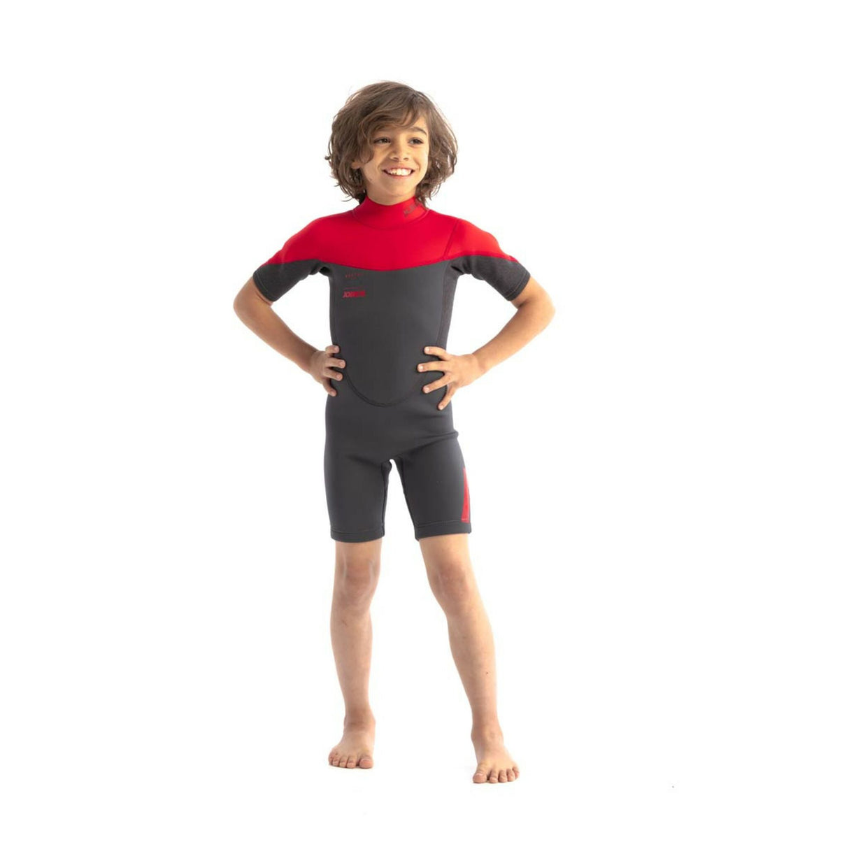 Jobe Kinder-Neoprenshorty BOSTON 2 mm, Kurzarm-Neoprenanzug, wärmedämmend & dehnbar, CE-zertifiziert - 116 - 176 (Optional mit farbig)