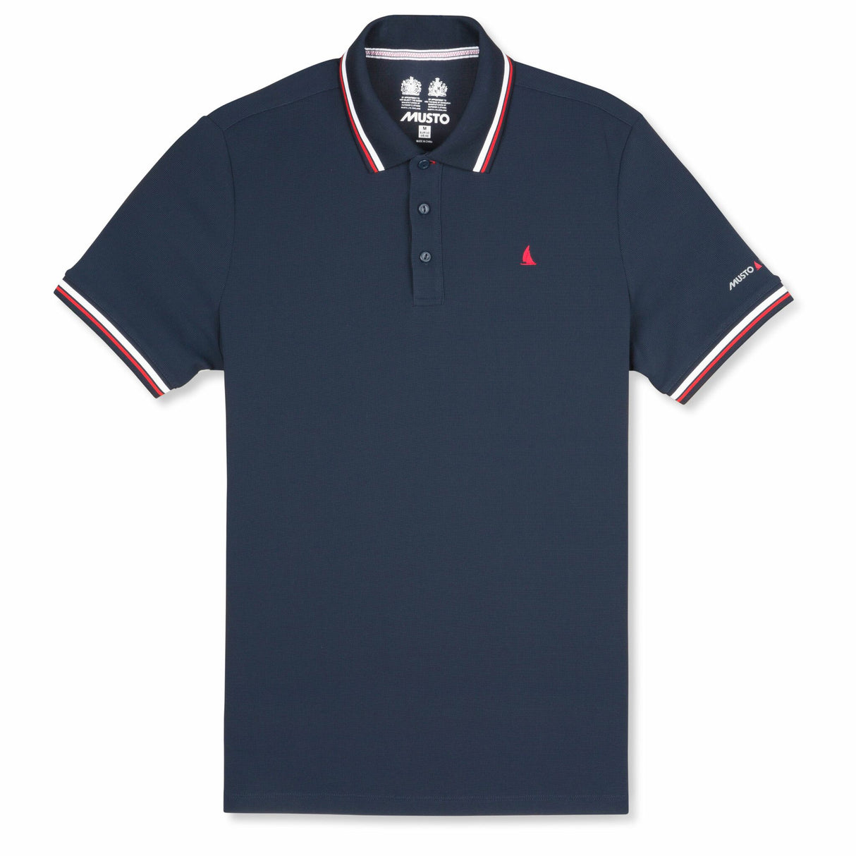 MUSTO Herren-Poloshirt EVOLUTION SUNBLOCK, UV-Schutz, bequem und stylisch - S – XXL charcoal, navy, rot