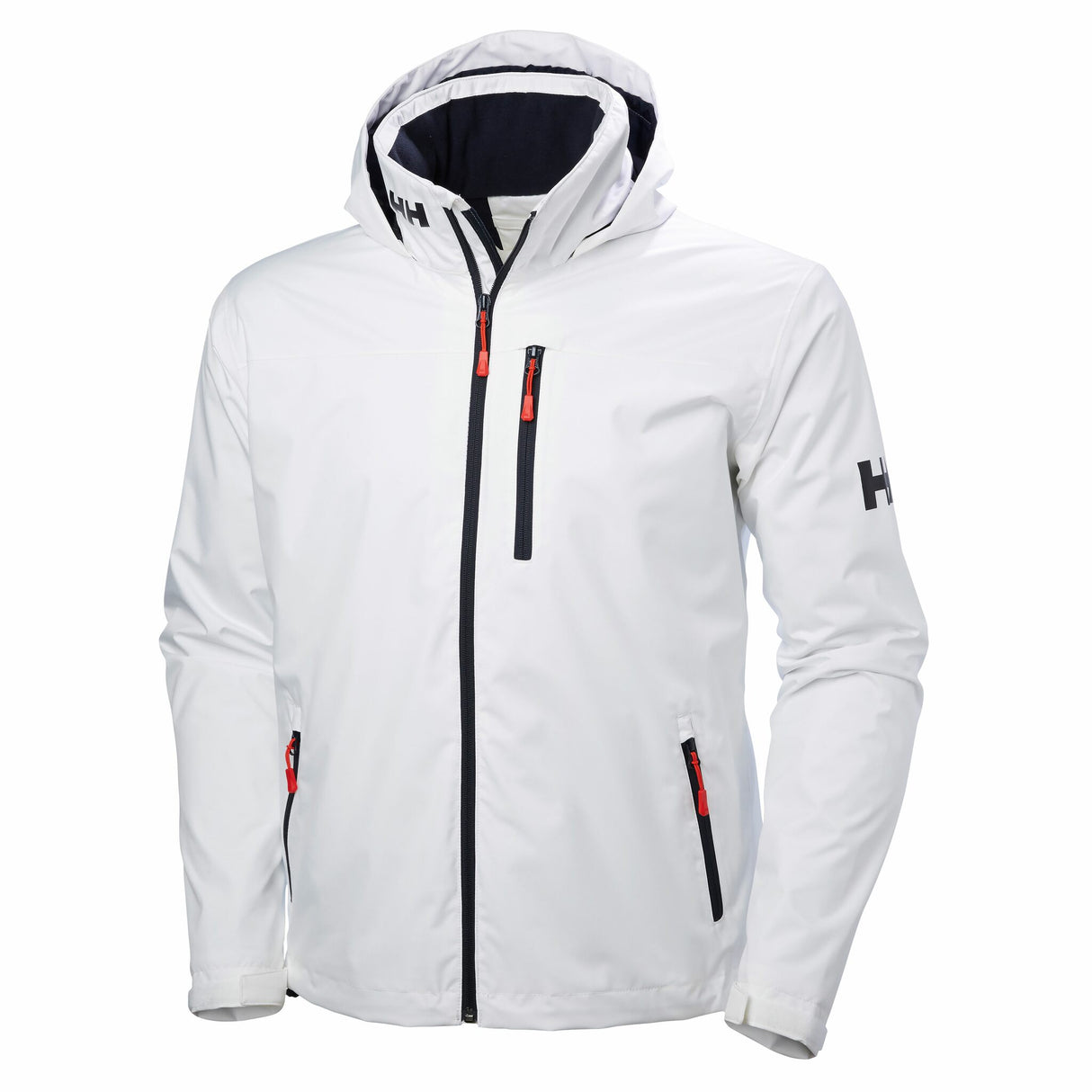 Helly Hansen Herren-Jacke CREW HOODED MIDLAYER wasserfest, atmungsaktiv, vielseitig elegantes Design - M – 3XL, weiß, hellgrau, royalblau, navy, graphit