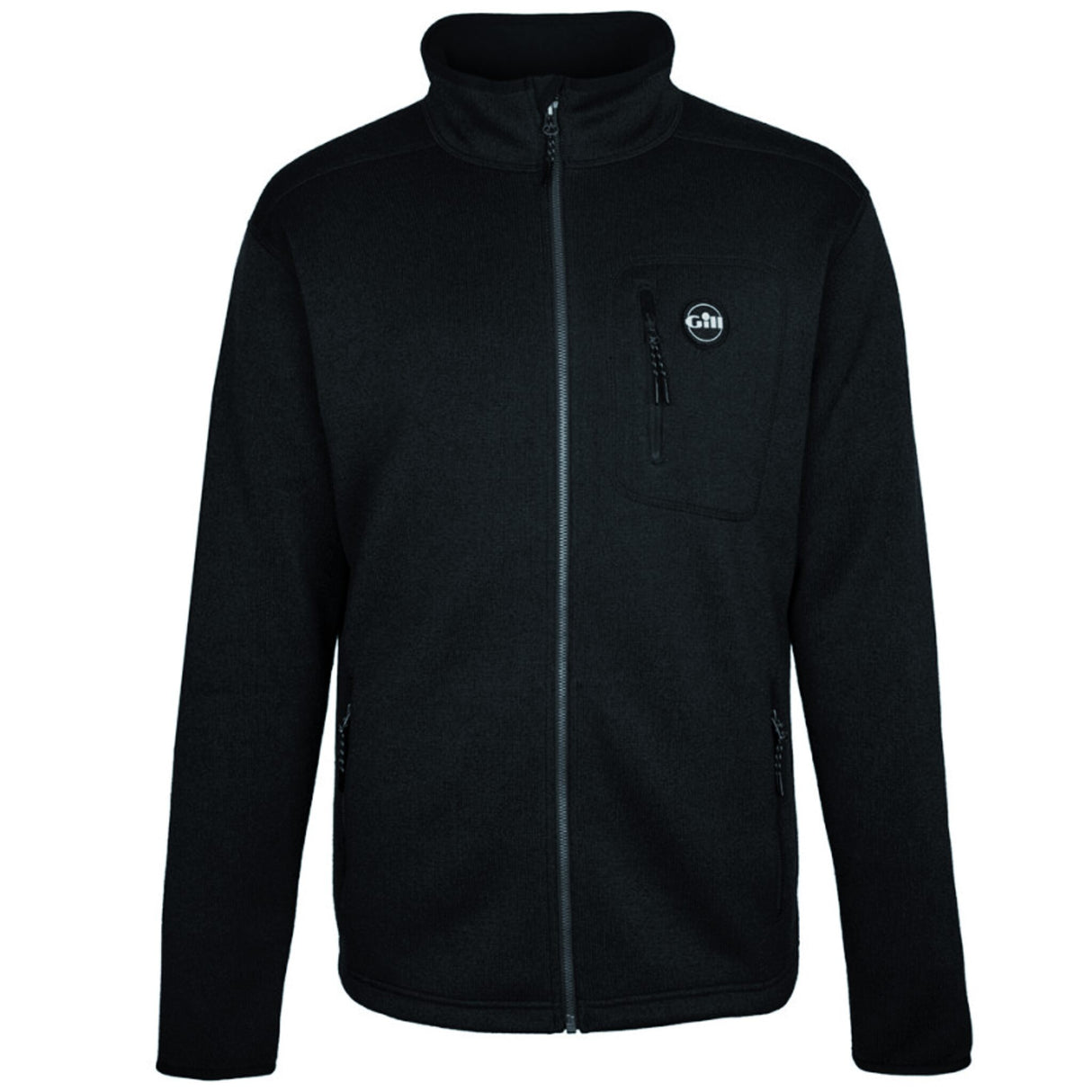 Gill Herren Strickfleecejacke – atmungsaktive Segeljacke mit Anti-Pilling-Finish, ideal für milde Temperaturen - M – XXL, navy, graphit