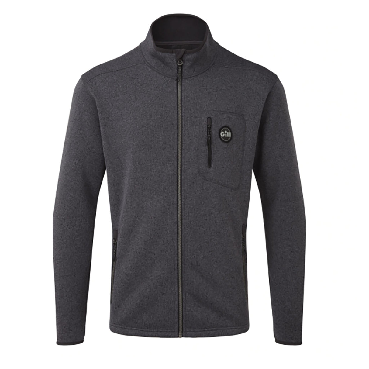 GILL Herren Strickfleecejacke/ dunkelgrau