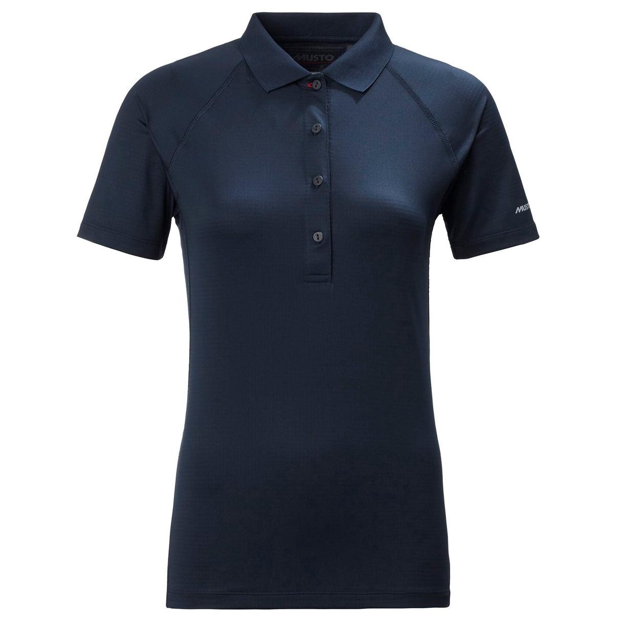 MUSTO Damen Poloshirt UV-Schutz, Sportshirt mit innovativer Sunblock-Technologie - 36 - 46 (weiß, navy)
