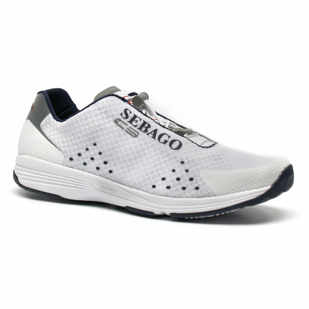 CYPHON Women's Water-Repellent, Breathable Sailing Shoe, Non-Slip Outsole with C3 Technology - 37 – 42 (White, Navy)